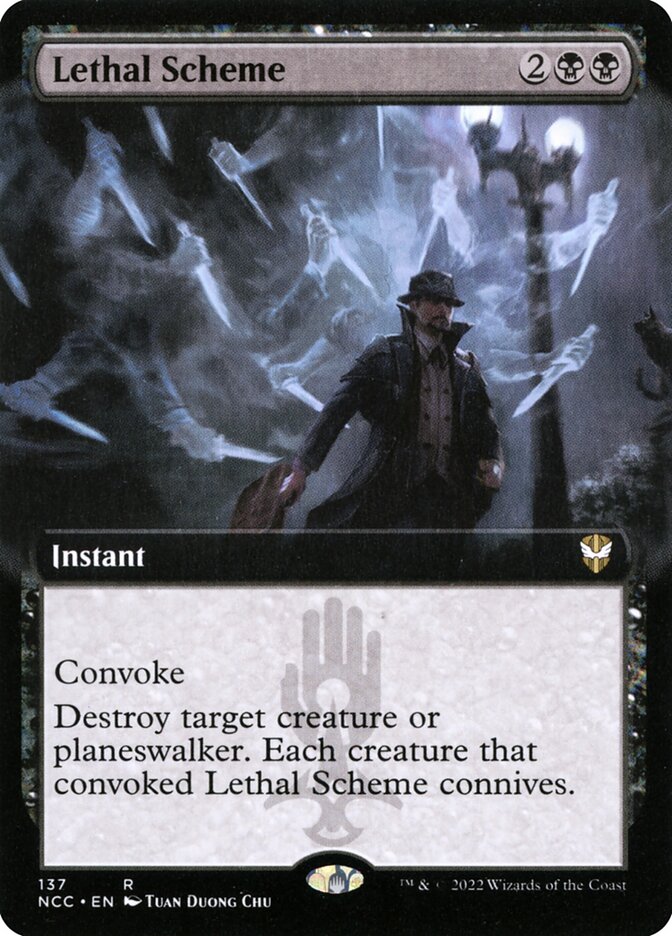 Lethal Scheme - [Foil, Extended Art] New Capenna Commander (NCC)