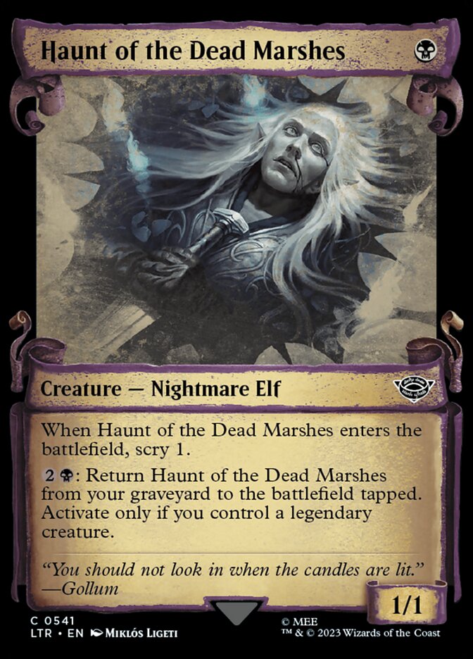 Haunt of the Dead Marshes - [Foil, Showcase Scroll] The Lord of the Rings: Tales of Middle-earth (LTR)