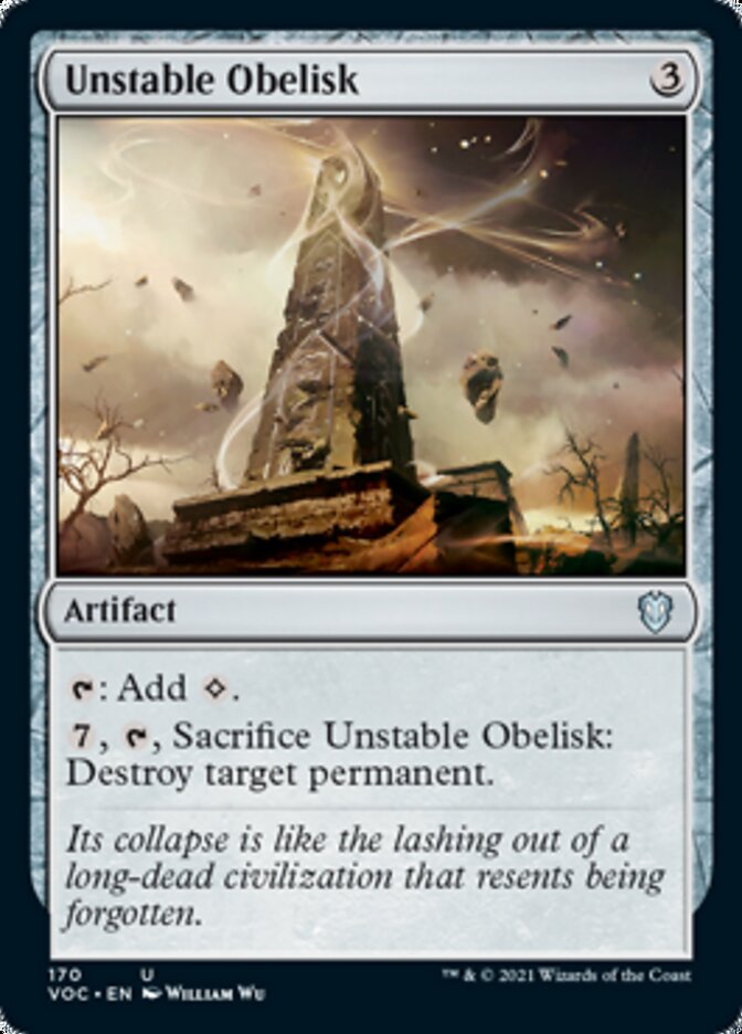 Unstable Obelisk - [Foil] Crimson Vow Commander (VOC)