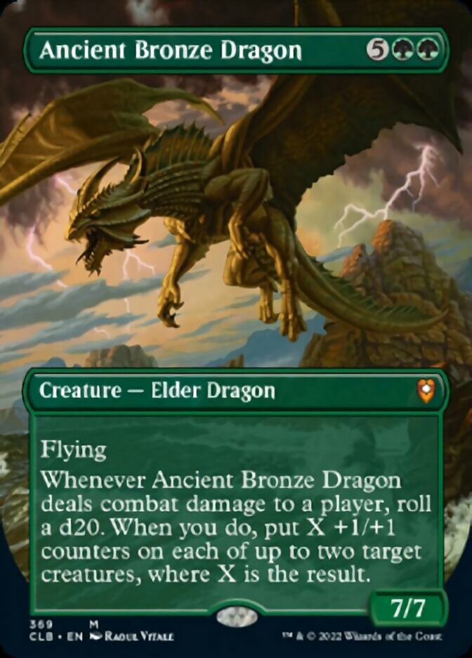 Ancient Bronze Dragon - [Borderless] Commander Legends: Battle for Baldur's Gate (CLB)