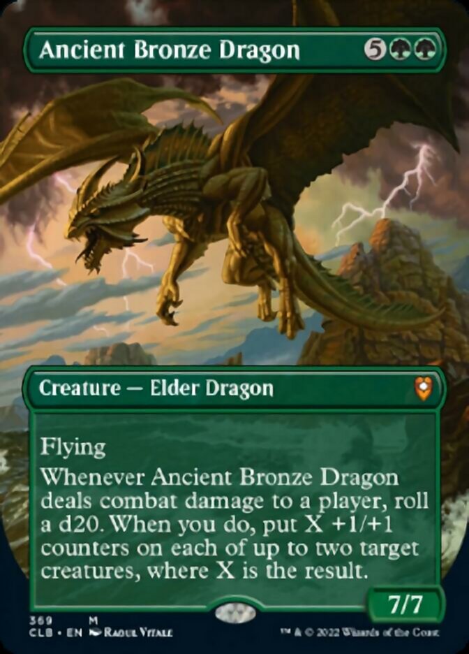 Ancient Bronze Dragon - [Foil, Borderless] Commander Legends: Battle for Baldur's Gate (CLB)