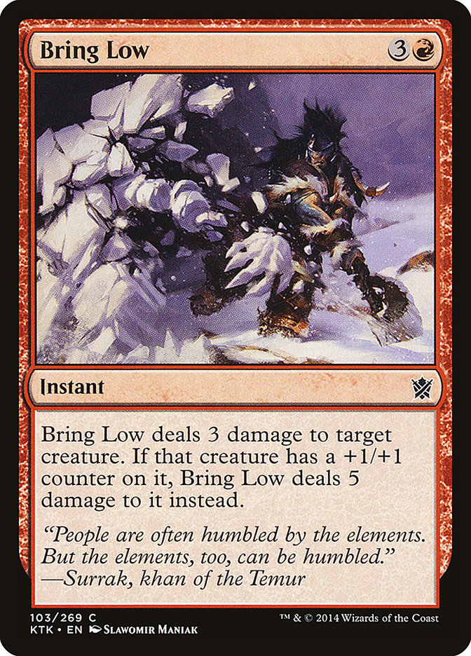 Bring Low - [Foil] Khans of Tarkir (KTK)