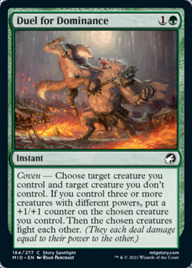 Duel for Dominance - [Foil] Innistrad: Midnight Hunt (MID)