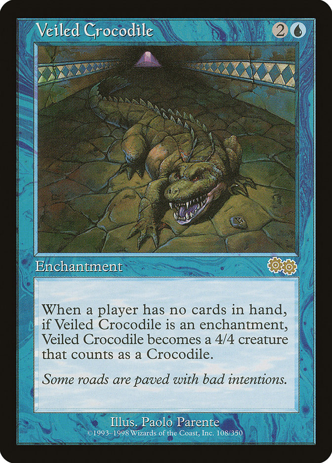Veiled Crocodile - [Retro Frame] Urza's Saga (USG)