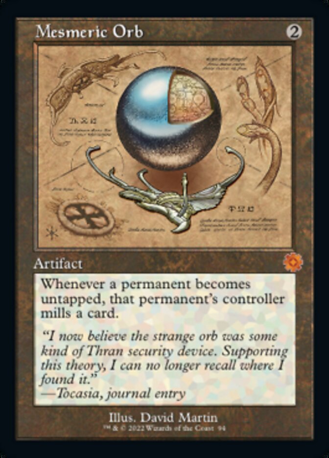 Mesmeric Orb - [Foil, Schematic] The Brothers' War Retro Artifacts (BRR)