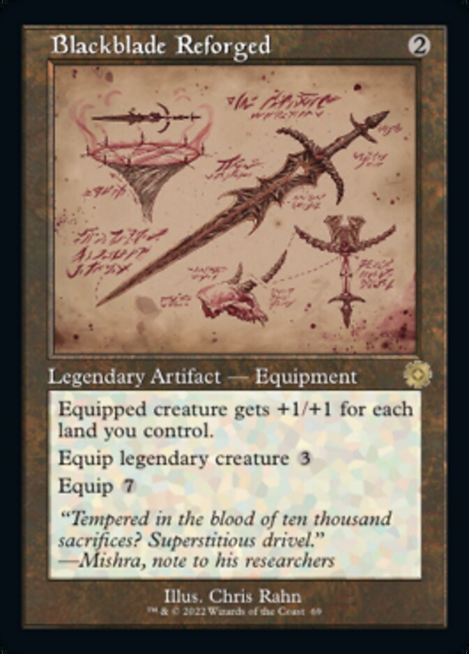 Blackblade Reforged - [Foil, Schematic] The Brothers' War Retro Artifacts (BRR)