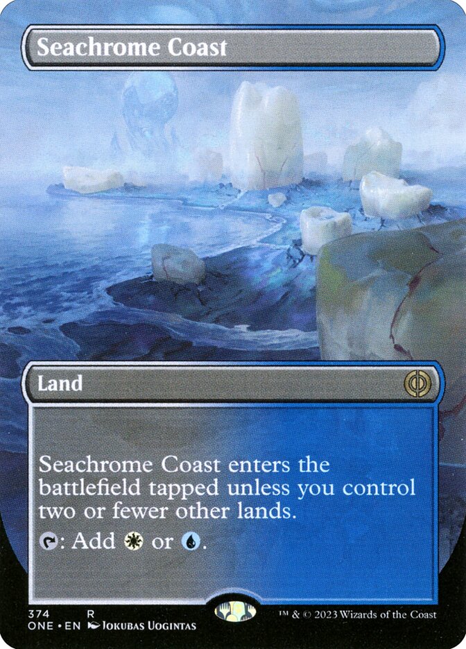 Seachrome Coast - [Foil, Borderless] Phyrexia: All Will Be One (ONE)