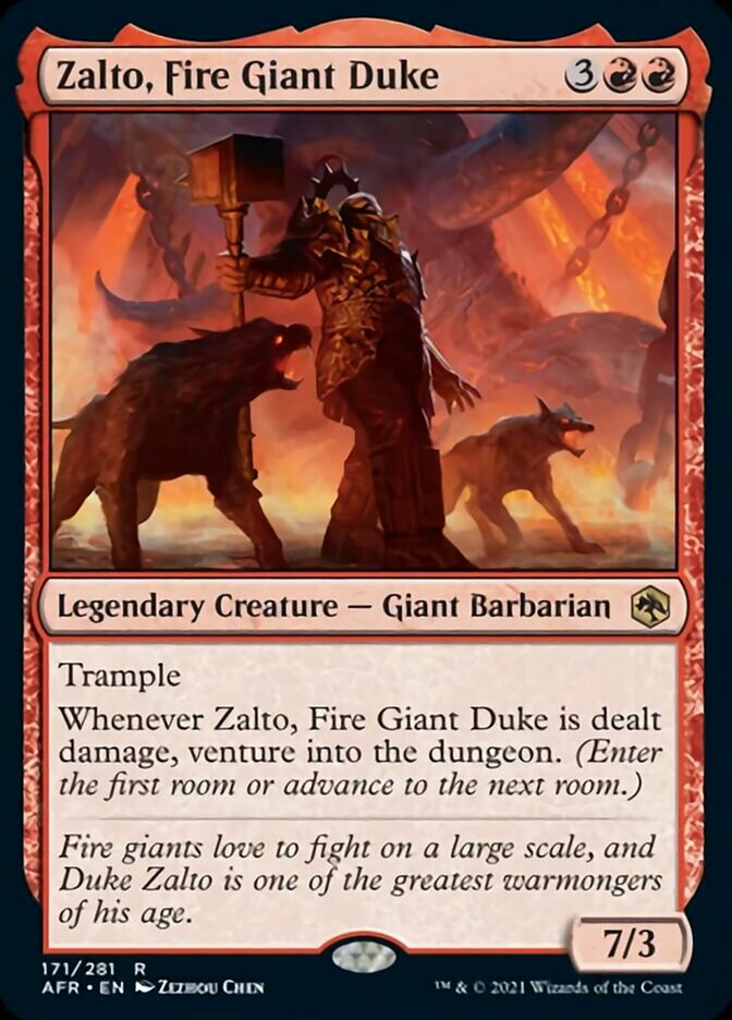 Zalto, Fire Giant Duke - [Foil] Adventures in the Forgotten Realms (AFR)
