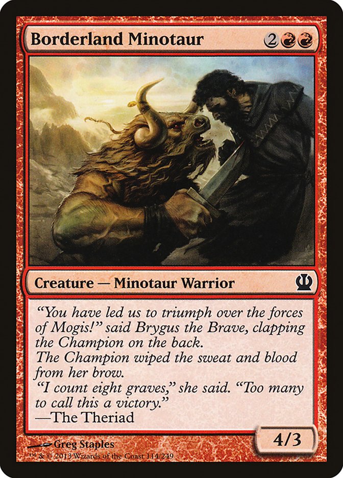 Borderland Minotaur - Theros (THS)