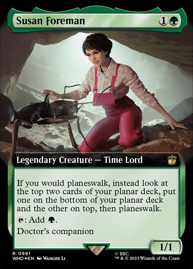 Susan Foreman - [Surge Foil, Extended Art] Doctor Who (WHO)