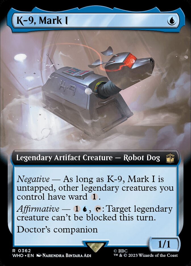 K-9, Mark I - [Foil, Extended Art] Doctor Who (WHO)