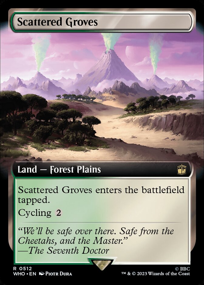 Scattered Groves - [Foil, Extended Art] Doctor Who (WHO)