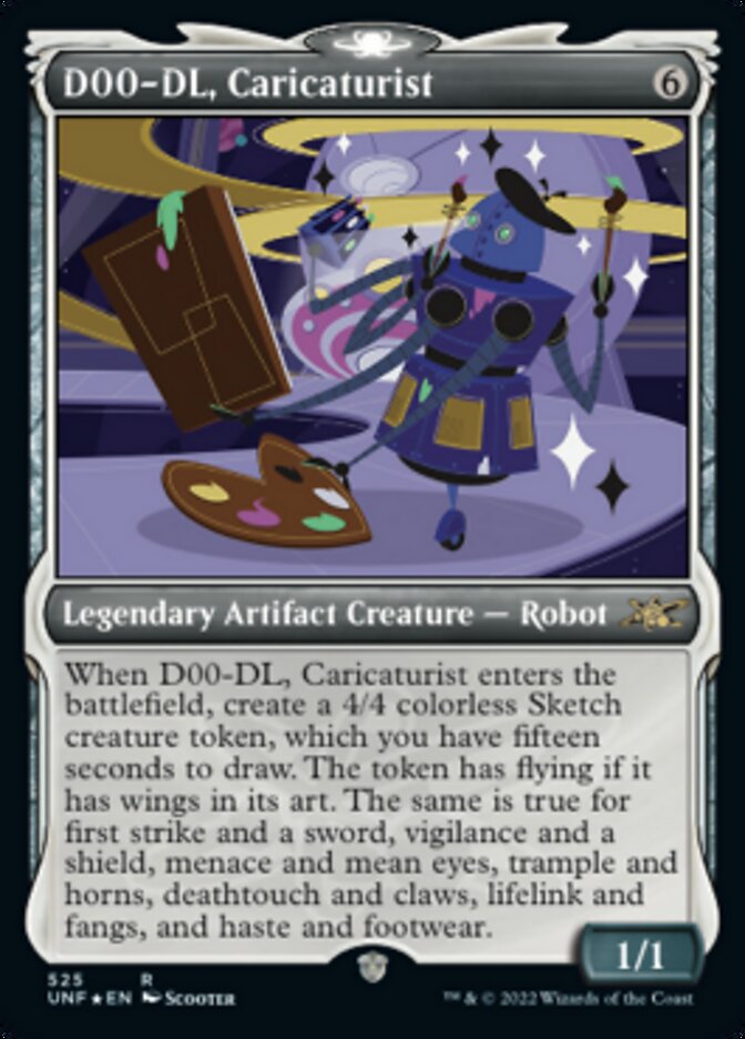 D00-DL, Caricaturist - [Galaxy Foil, Showcase] Unfinity (UNF)