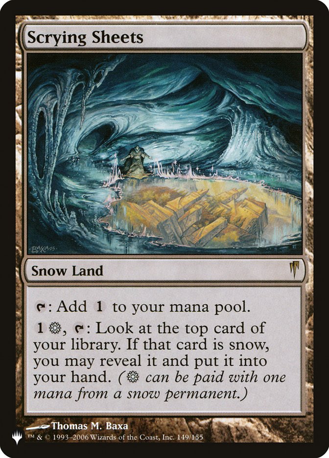 Scrying Sheets - [Foil] The List (PLIST)