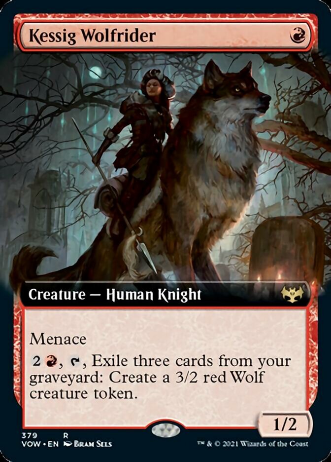 Kessig Wolfrider - [Foil, Extended Art] Innistrad: Crimson Vow (VOW)
