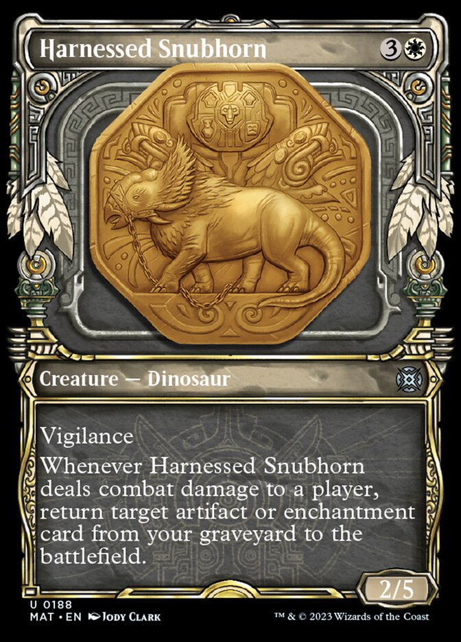 Harnessed Snubhorn - [Halo Foil, Showcase] March of the Machine: The Aftermath (MAT)