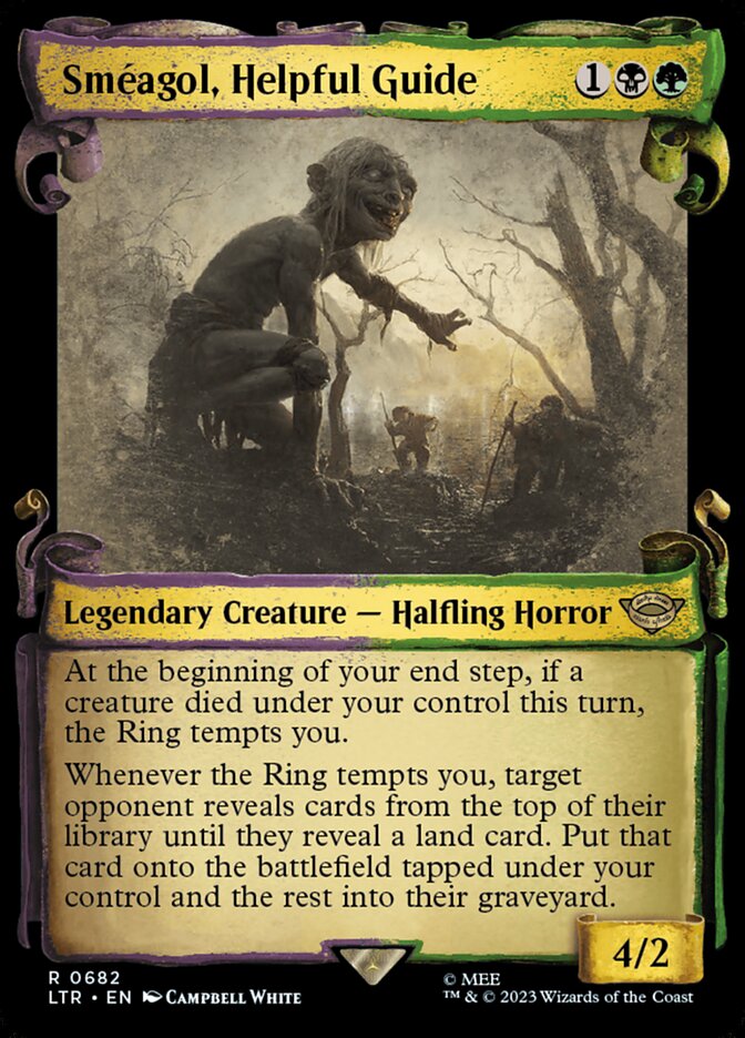 Sméagol, Helpful Guide - [Foil, Showcase Scroll] The Lord of the Rings: Tales of Middle-earth (LTR)