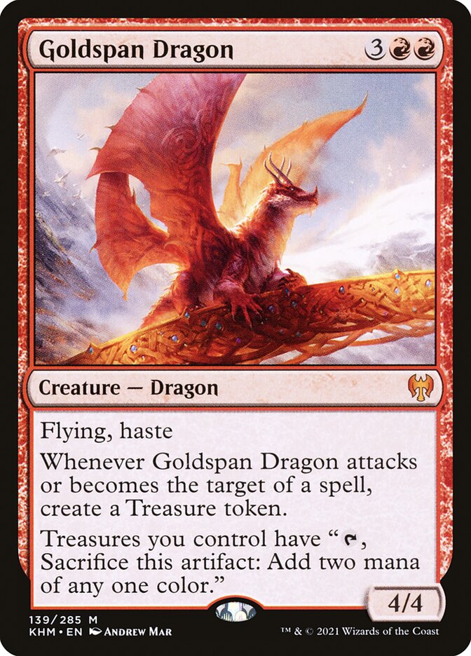 Goldspan Dragon - [Foil] Kaldheim (KHM)