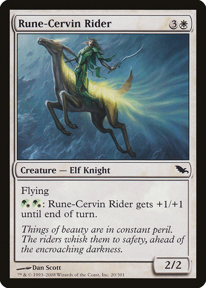 Rune-Cervin Rider - [Foil] Shadowmoor (SHM)