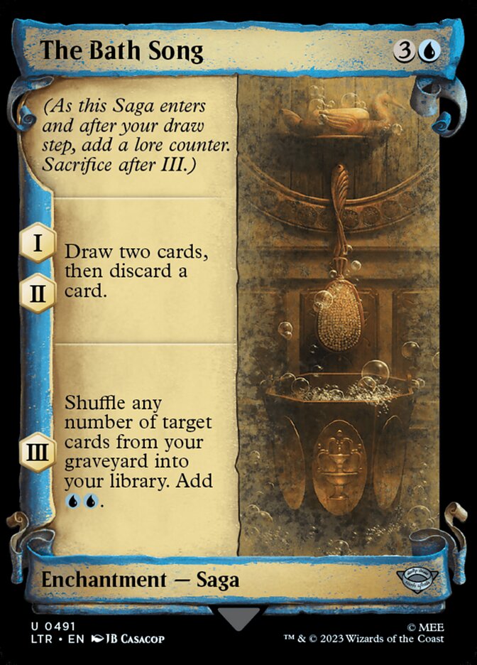 The Bath Song - [Foil, Showcase Scroll] The Lord of the Rings: Tales of Middle-earth (LTR)