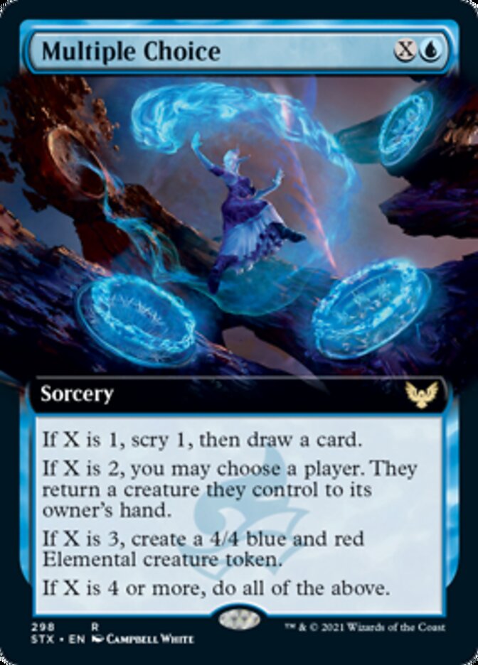 Multiple Choice - [Foil, Extended Art] Strixhaven: School of Mages (STX)