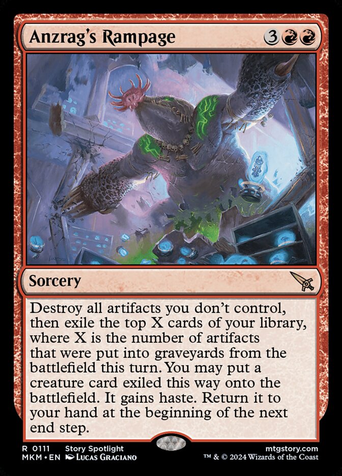 Anzrag's Rampage - [Foil] Murders at Karlov Manor (MKM)