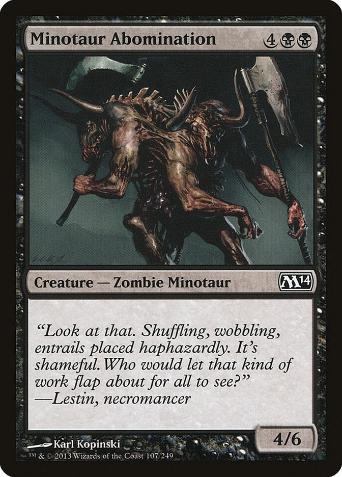 Minotaur Abomination - Magic 2014 (M14)