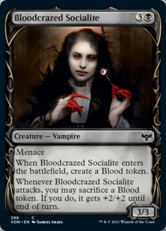 Bloodcrazed Socialite - [Foil, Showcase] Innistrad: Crimson Vow (VOW)