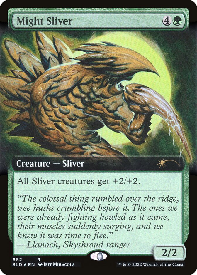 Might Sliver (652) - [Extended Art] Secret Lair Drop (SLD)