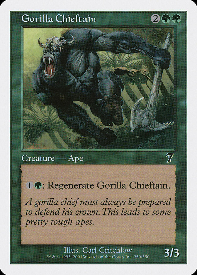 Gorilla Chieftain - [Foil] Seventh Edition (7ED)
