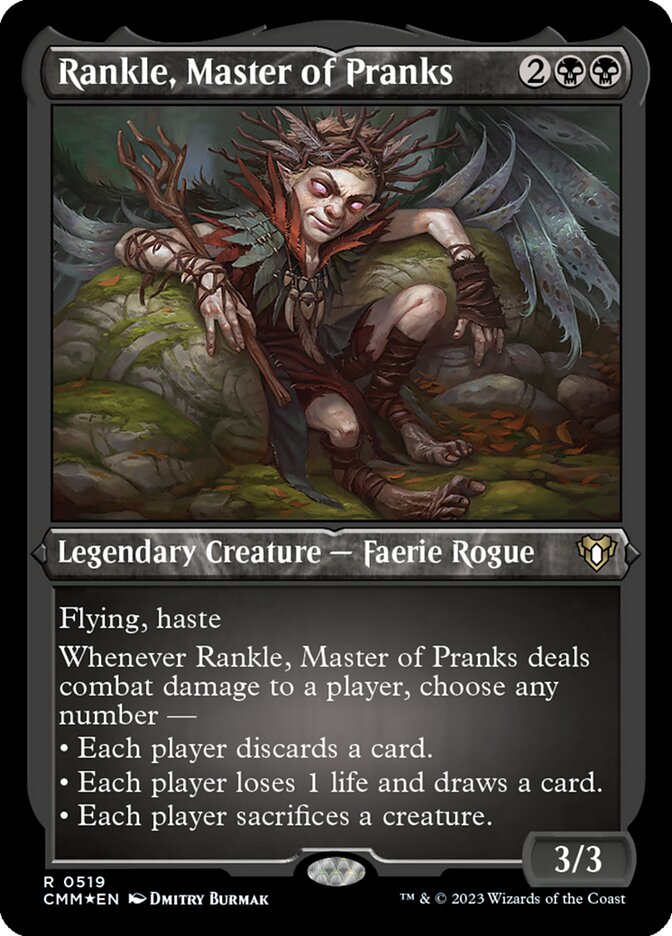 Rankle, Master of Pranks - [Etched Foil] Commander Masters (CMM)