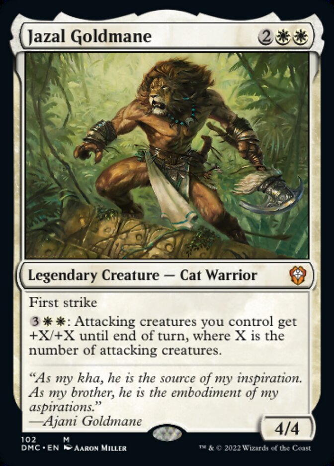 Jazal Goldmane - Dominaria United Commander (DMC)
