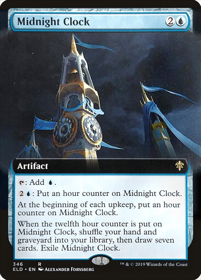 Midnight Clock - [Foil, Extended Art] Throne of Eldraine (ELD)