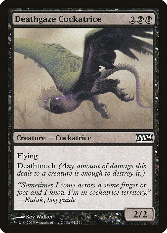 Deathgaze Cockatrice - [Foil] Magic 2014 (M14)