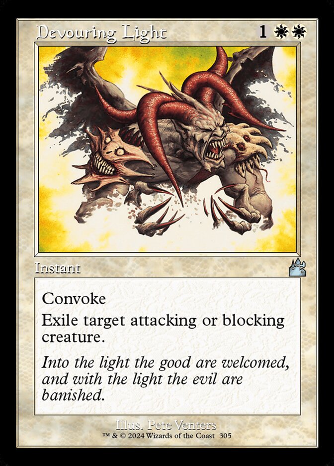 Devouring Light - [Retro Frame] Ravnica Remastered (RVR)