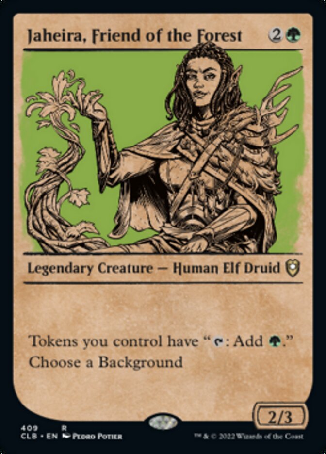 Jaheira, Friend of the Forest - [Foil, Showcase] Commander Legends: Battle for Baldur's Gate (CLB)