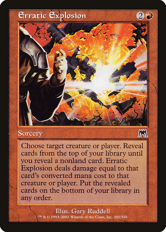 Erratic Explosion - [Foil, Retro Frame] Onslaught (ONS)