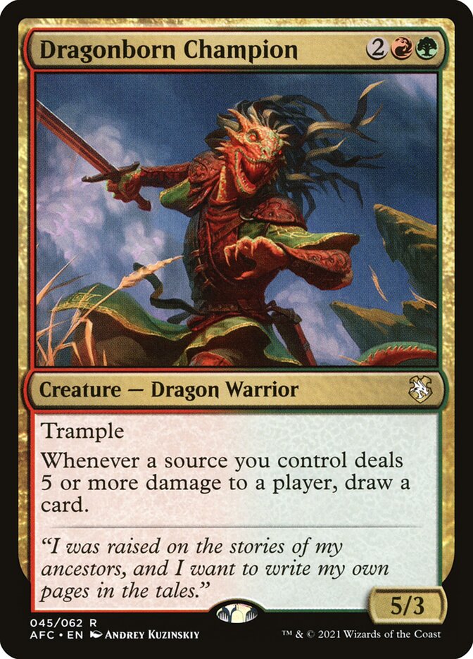 Dragonborn Champion - Forgotten Realms Commander (AFC)