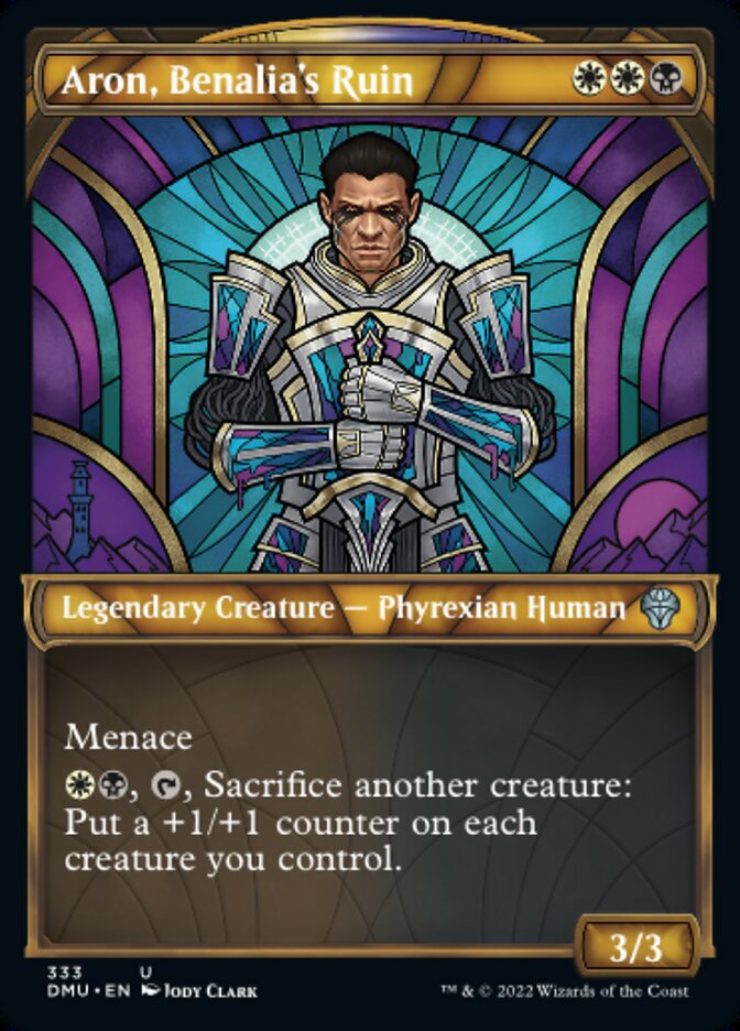 Aron, Benalia's Ruin - [Textured Foil, Showcase] Dominaria United (DMU)