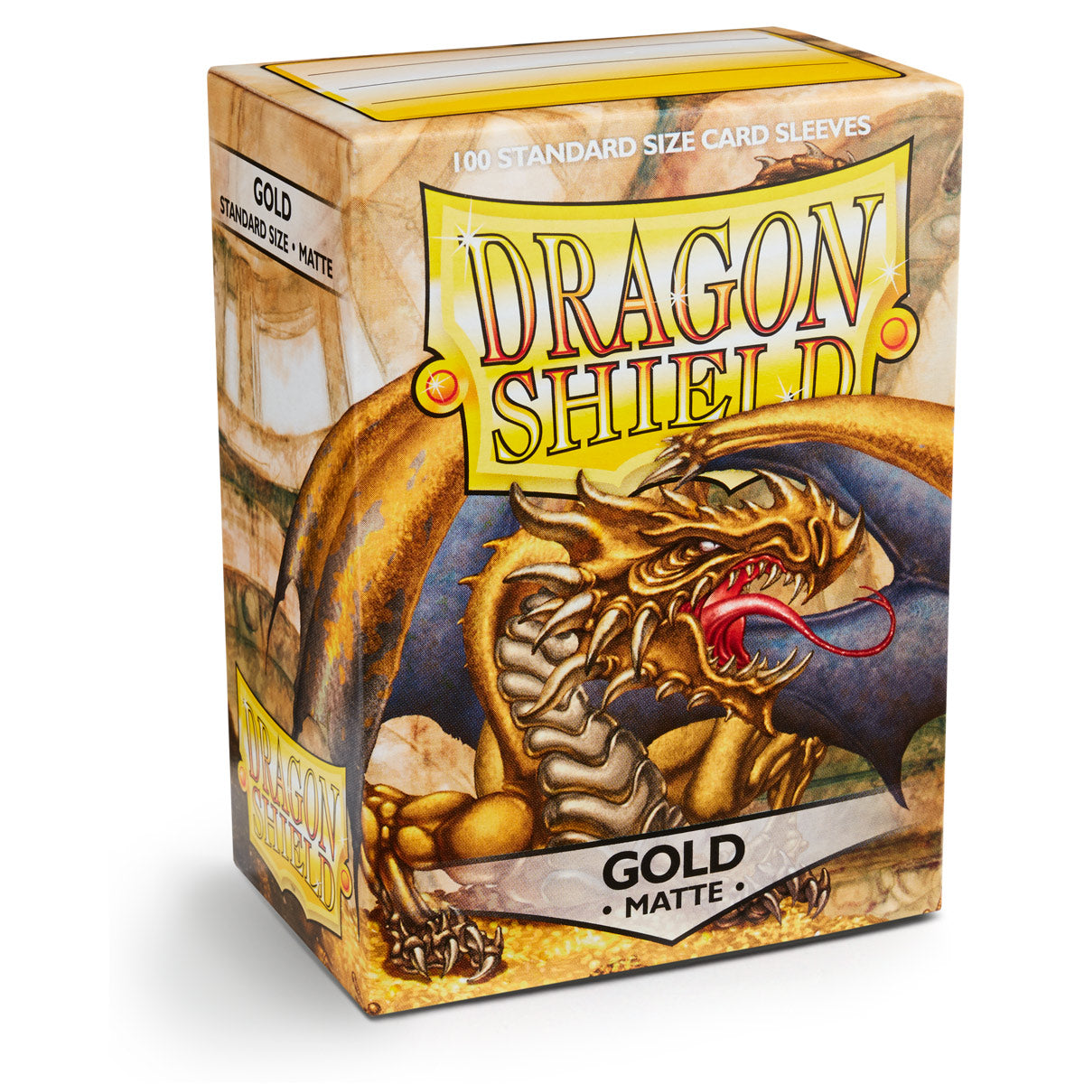 Dragon Shield Deck Protector Sleeves - Matte Gold (100 Count)