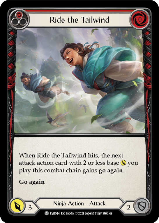 Ride the Tailwind (Red) - [Rainbow Foil] Everfest 1st Edition (EVR)
