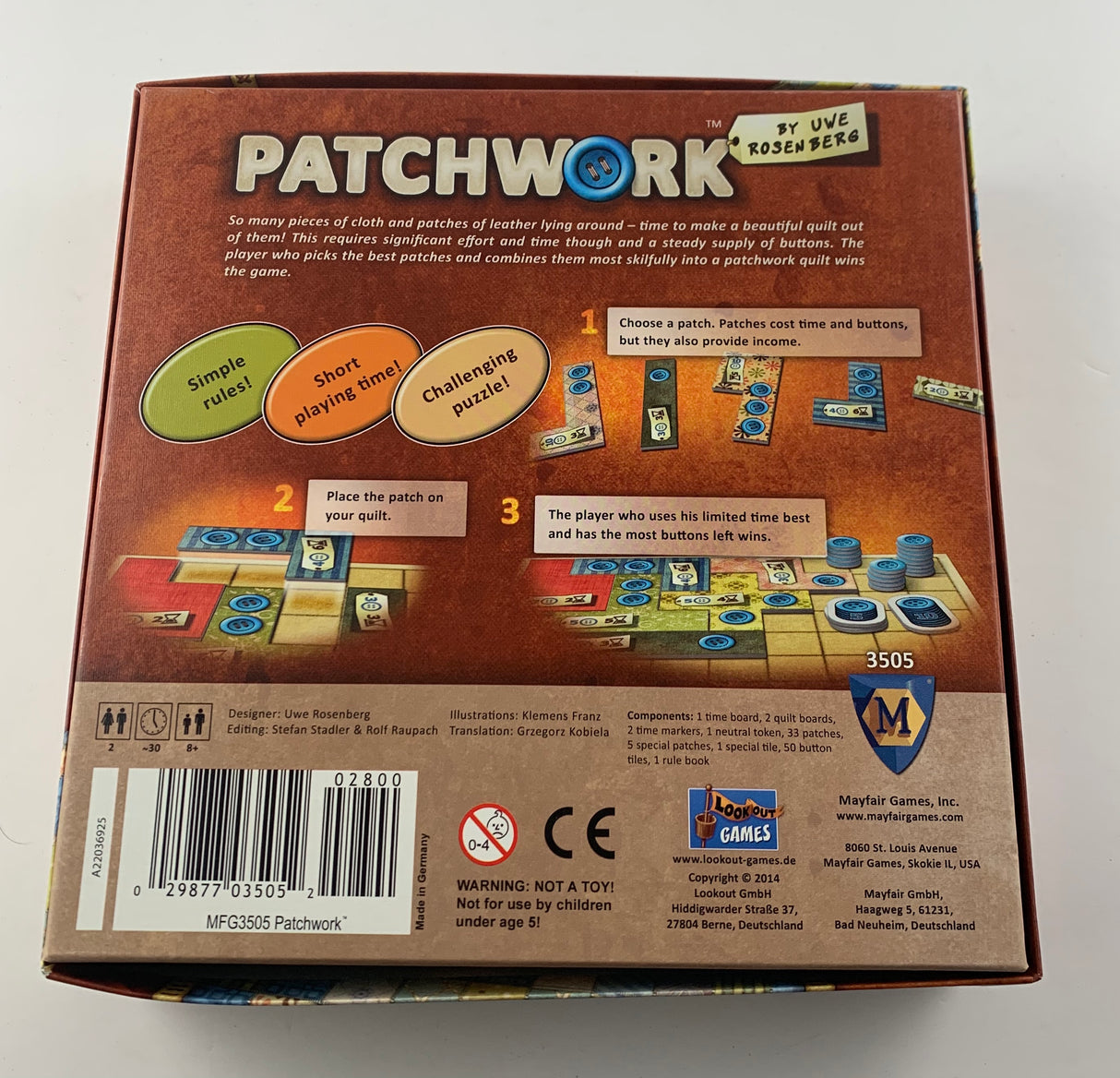 Patchwork - Mayfair Games (2014)