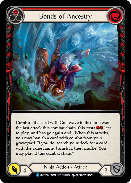 Bonds of Ancestry (Red) - [Rainbow Foil] Outsiders (OUT)