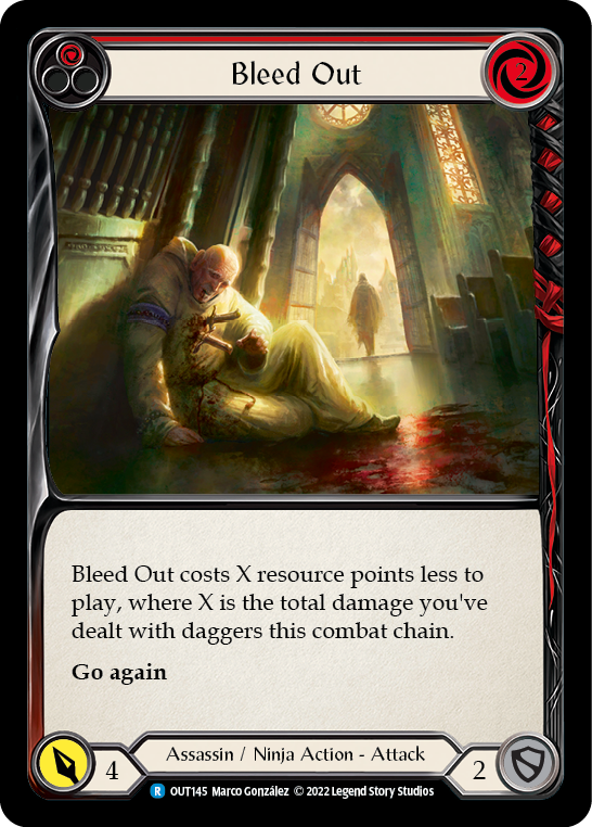 Bleed Out (Red) - [Rainbow Foil] Outsiders (OUT)