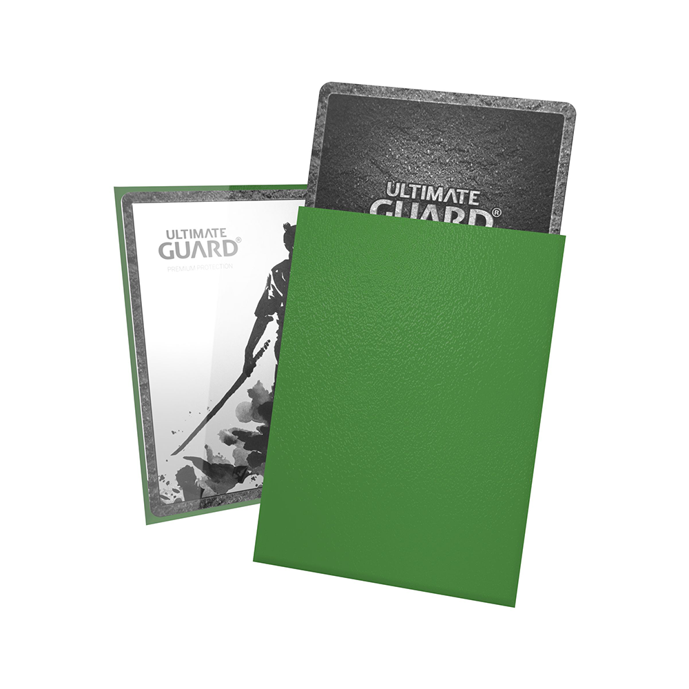 Katana Standard Size Sleeves - Green (100-Pack) - Ultimate Guard Card Sleeves
