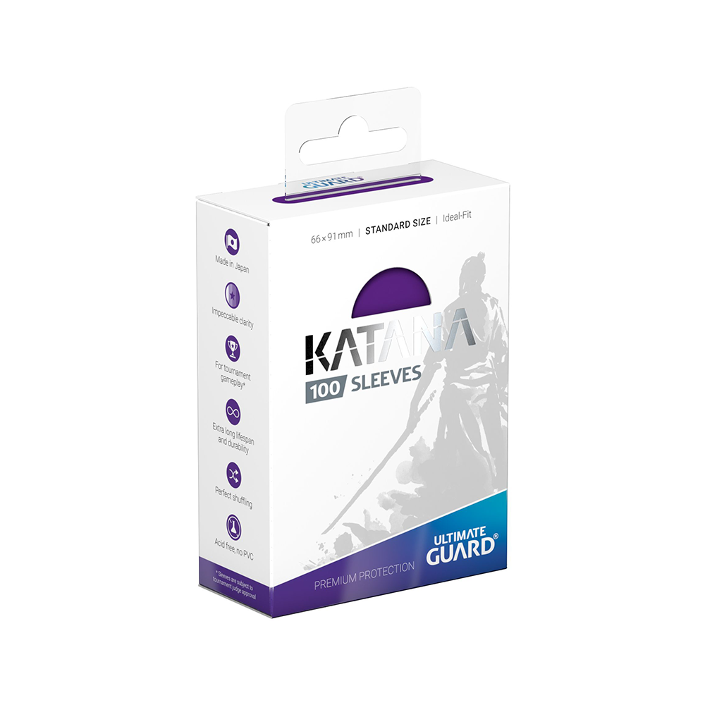 Katana Standard Size Sleeves - Purple (100-Pack) - Ultimate Guard Card Sleeves