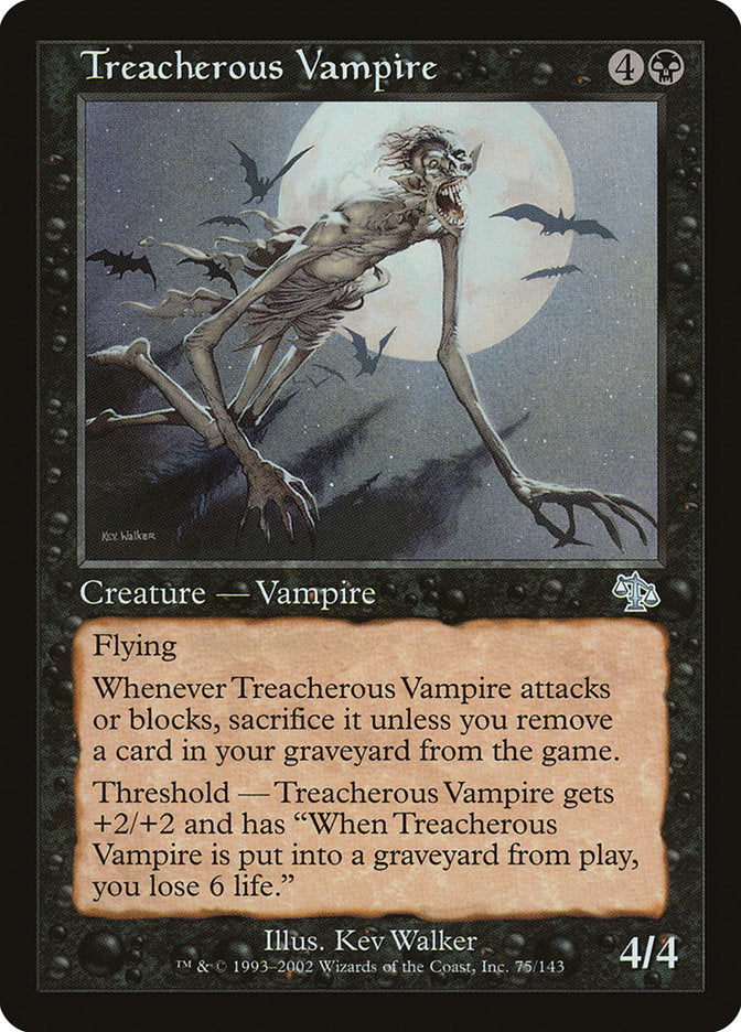 Treacherous Vampire - [Foil] Judgment (JUD)