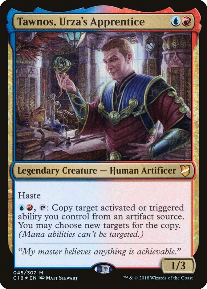 Tawnos, Urza's Apprentice - [Foil] Commander 2018 (C18)