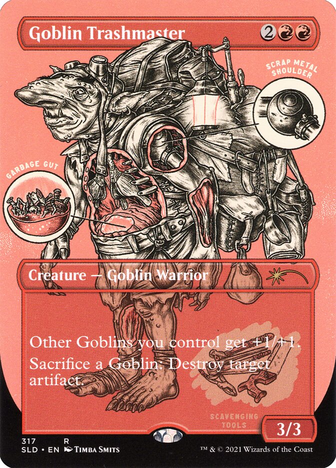Goblin Trashmaster (317) - [Etched Foil, Borderless] Secret Lair Drop (SLD)