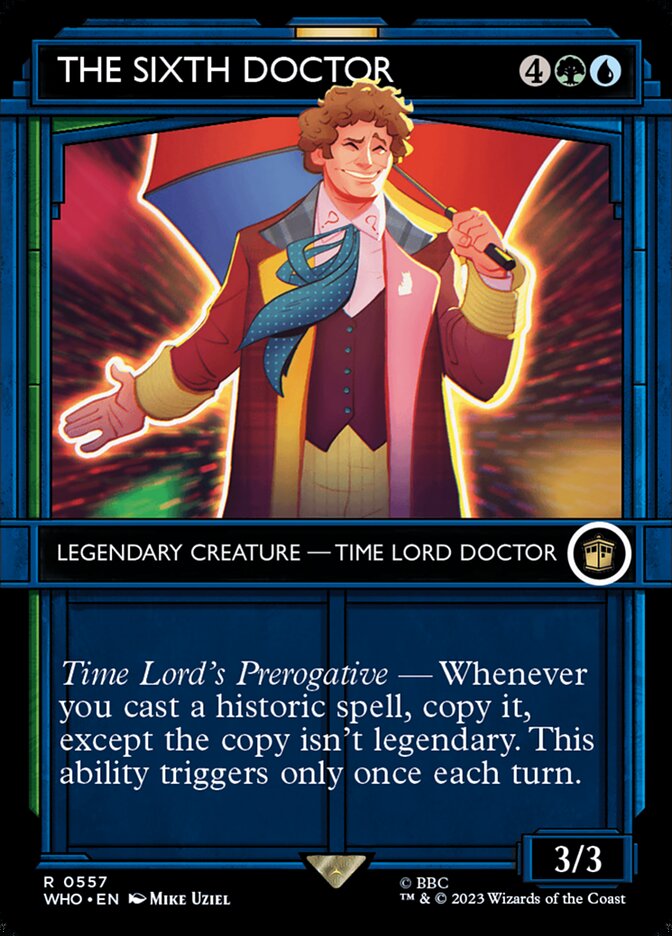 The Sixth Doctor - [Foil, Showcase] Doctor Who (WHO)